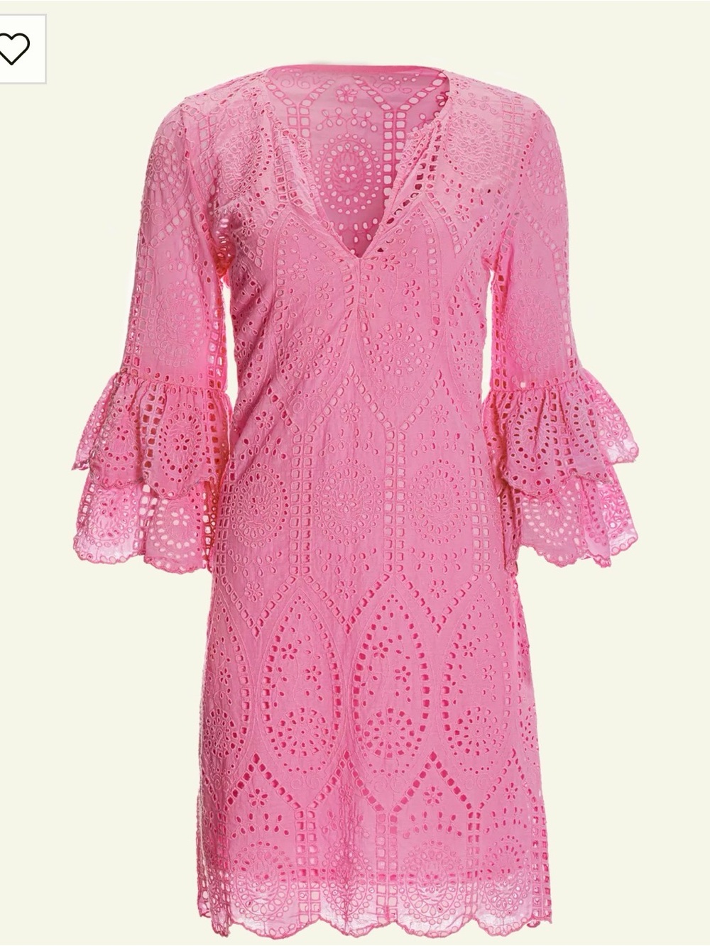 NWT Boston proper Eyelet Tiered Sleeve Tunic Dress - Picture 2 of 9